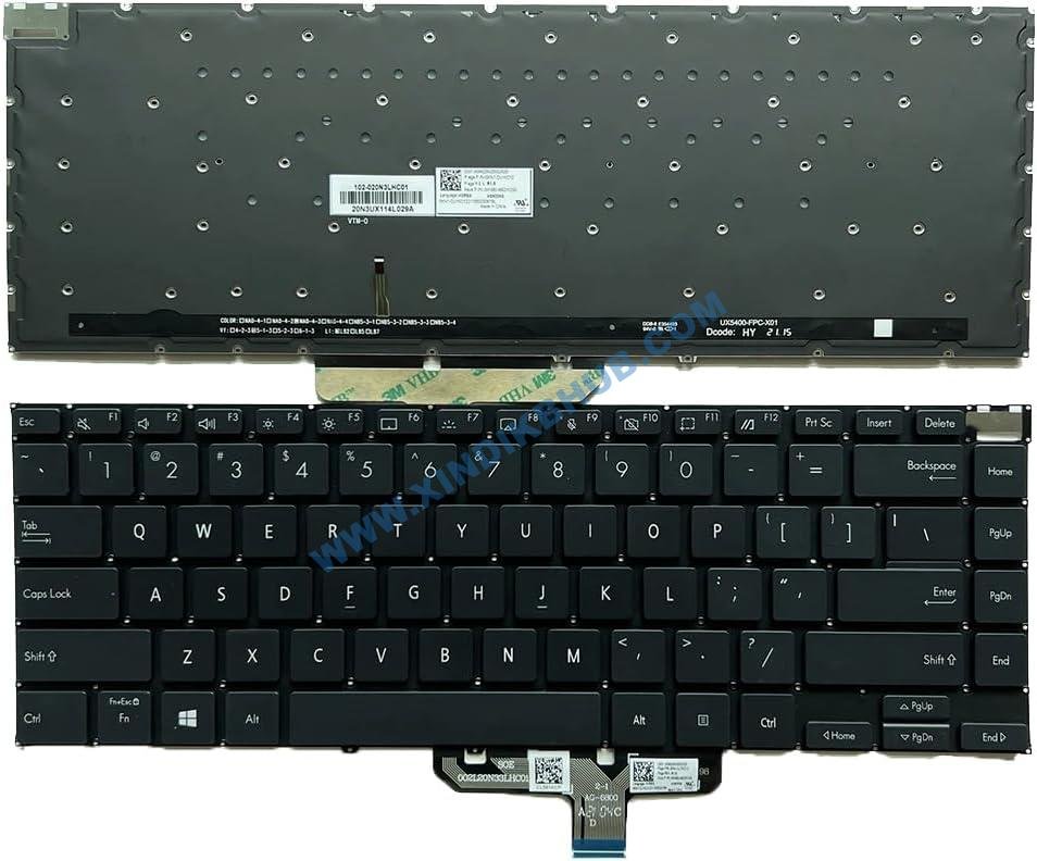 61FyRNKxemL._AC_SL1024_.jpg XINDIKBHUB US Backlit Laptop Replacement Keyboard for ASUS Zenbook UX5400E UX5400EA UX5400EG UX5401 UX5401EAJ UX5401E UX5401ZA UX5401ZAS - Image 1