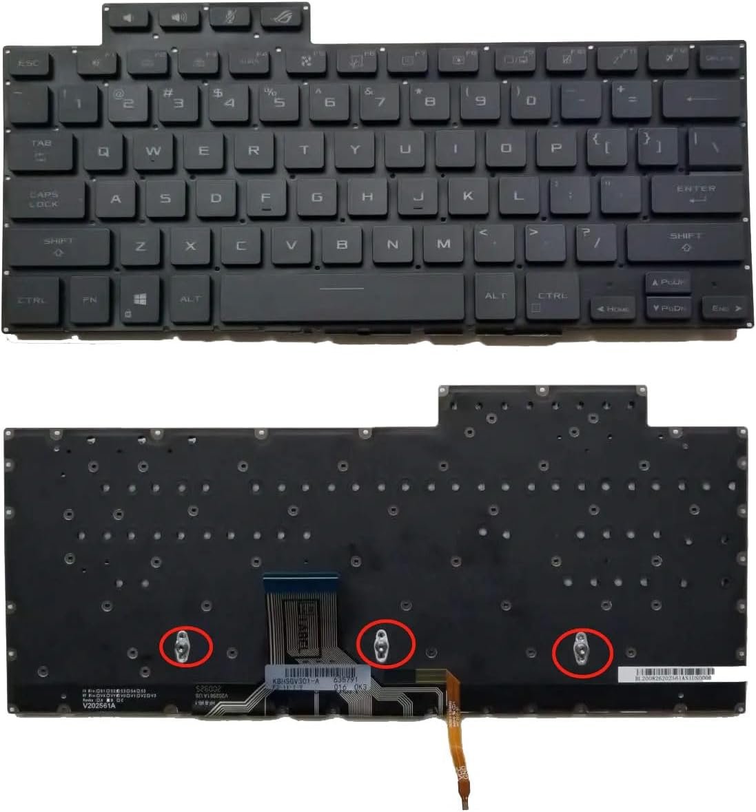 61JF2Z4QlFL._AC_SL1280_.jpg XINDIKBHUB US Backlit Laptop Keyboard for ASUS ROG Flow X13 GV301Q GV301QC GV301QH GV301QE 2021 Version - Image 1