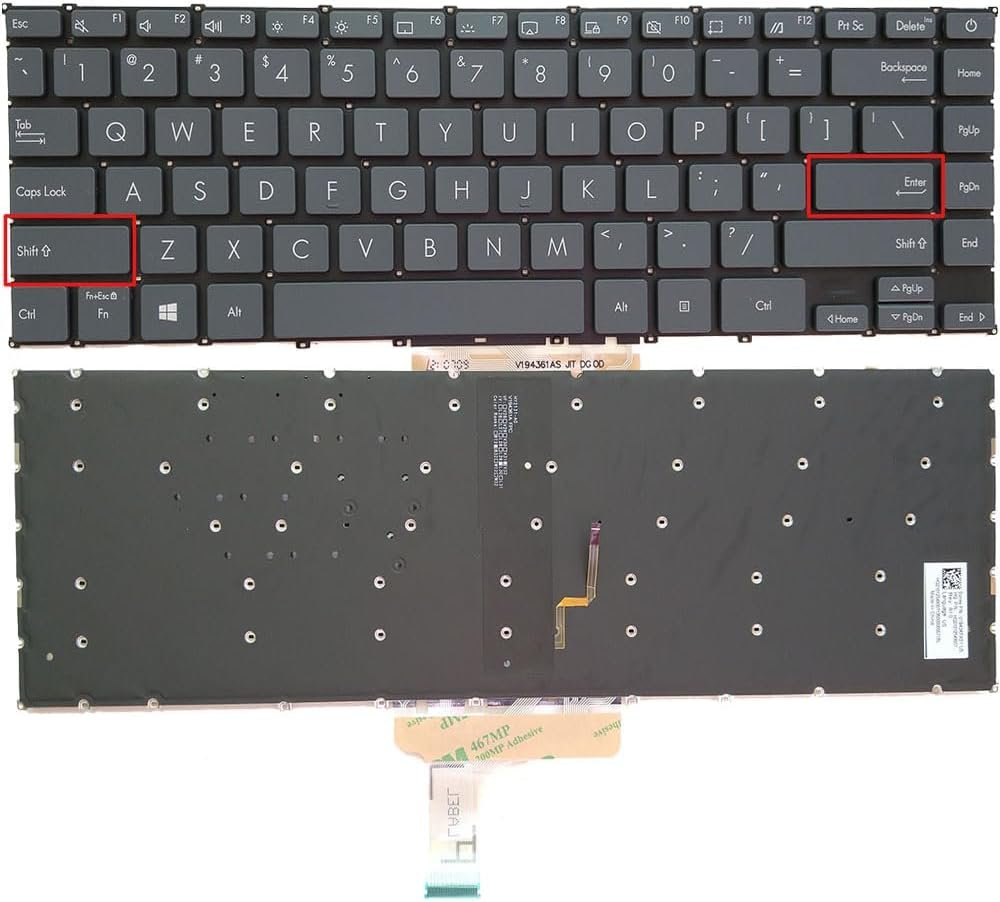 61QC99SX0L._AC_SL1000_.jpg XINDIKBHUB US Backlit Laptop Replacement Keyboard for ASUS ZenBook 13 UX325 UX325J UX325JA UX325EA UX325E UX325EA Backlit-Blue Color - Image 1