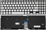 XINDIKBHUB US Backlit Keyboard for Asus Vivobook S15 X530 X530FA X530UN S530UA S530UN S530FA S5300F S5300FN K530FA K530F V5000FL Y5100UB Y5100UN Silver