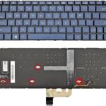XINDIKBHUB US Backlit Laptop Replacement Keyboard for ASUS ZenBook 13 UX334 UX334FA UX334FAC UX334FL UX334FLC UX334U U334U UX334A Blue with Backlit