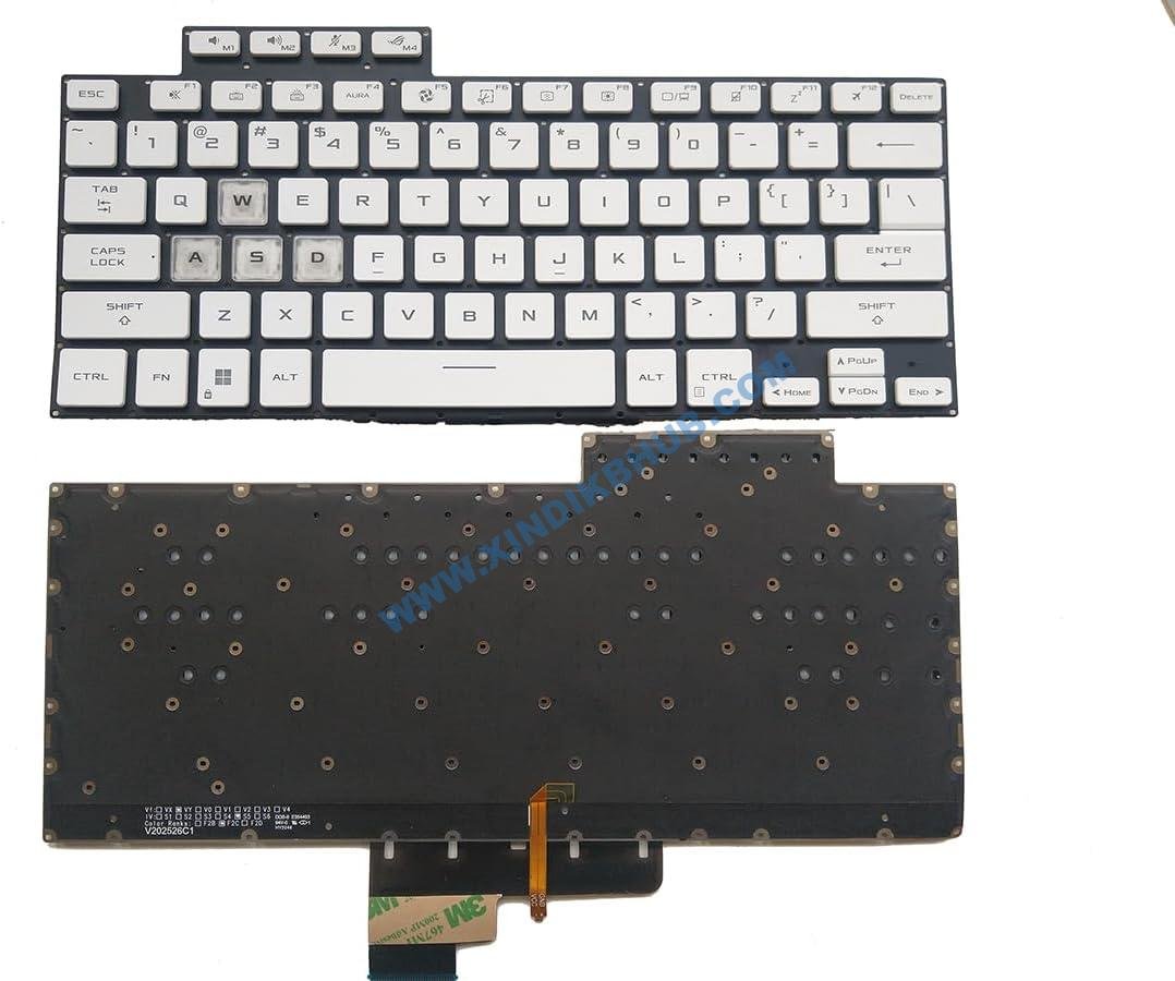 61TePKQV8EL._AC_SL1200_.jpg XINDIKBHUB US Backlit Keyboard for ASUS TUF Air FX516 FX516P FX516PR FX516PM FA516 White - Image 1