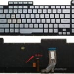 XINDIKBHUB US RGB Backlit Keyboard for Asus ROG Strix G15 G512LWS 16pin 4-Zone RGB 16Pin Blue