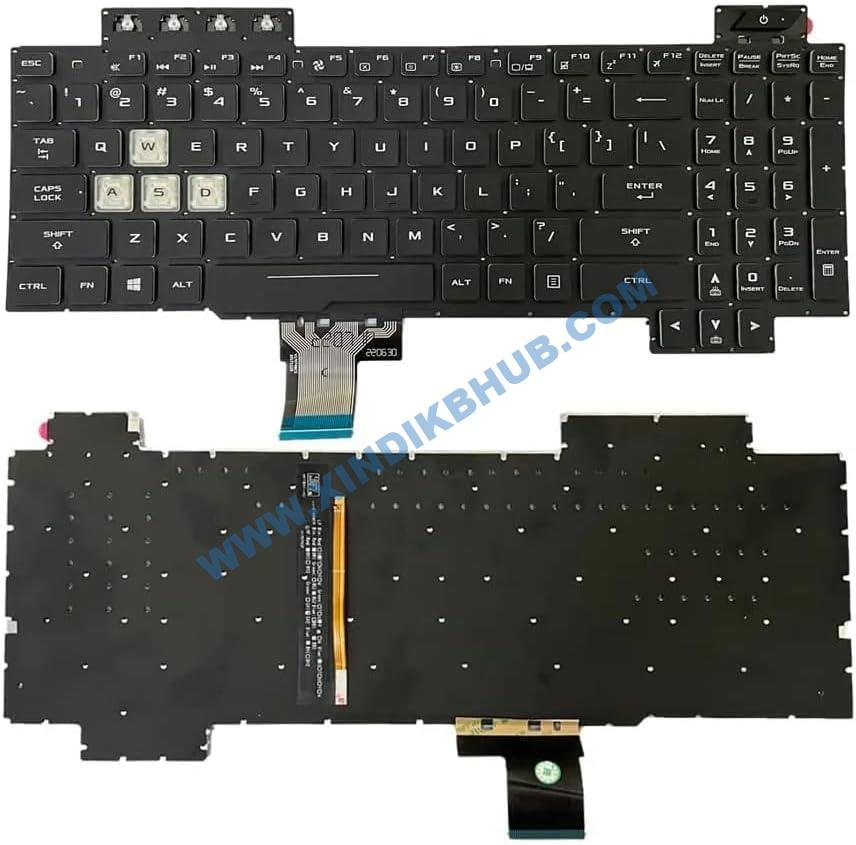 61cDdPWgdYL._AC_SL1000_.jpg XINDIKBHUB US RGB Backlit Keyboard for Asus TUF Gaming FX505DT FX505DU FX505DY FX505G FX505GM FX505GE FX505GD FX505GT FX504 FX505 FX705 FX80 FX86 FX95 - Image 1