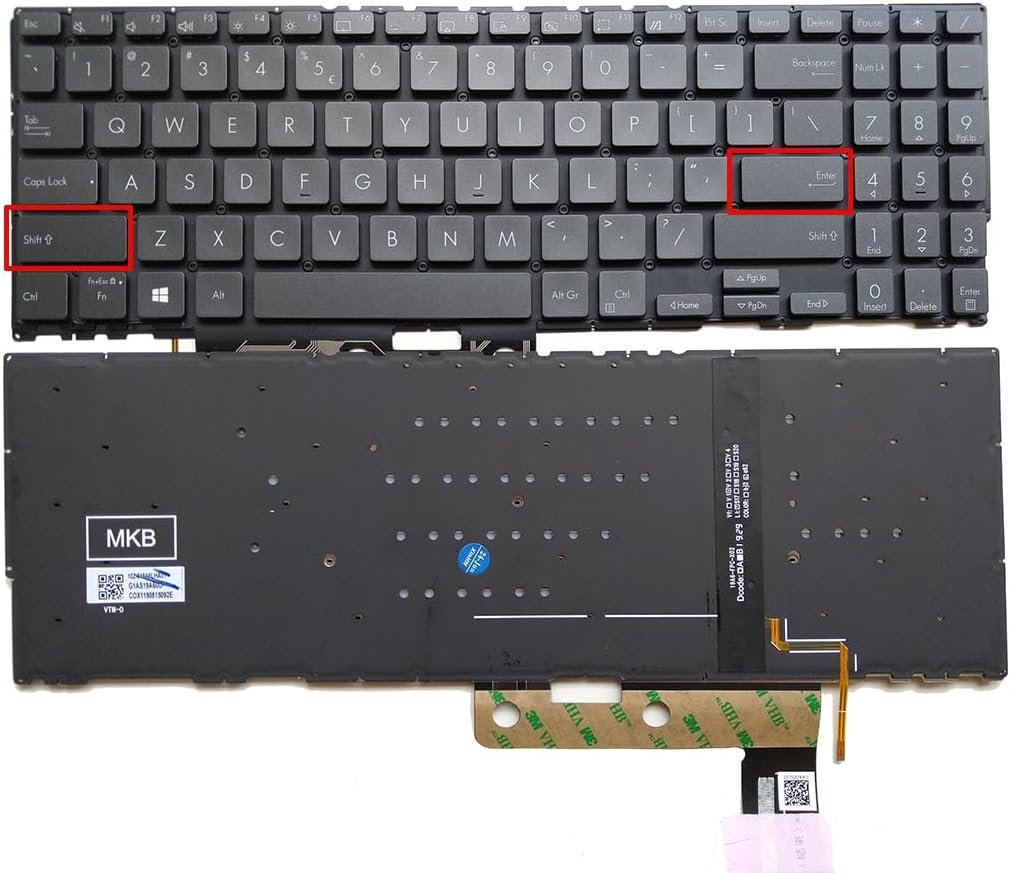 61h2ggl2E8L._AC_SL1200_.jpg XINDIKBHUB US Backlit Laptop Keyboard for Asus ZenBook UX563 UX563FD UX563F Q537FD with Backklit - Image 1