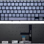 XINDIKBHUB US Backlit Laptop Replacement Keyboard for Asus ZenBook 14 UX435 UX435E UX435EGL UX435EAL U4800EGL Silver