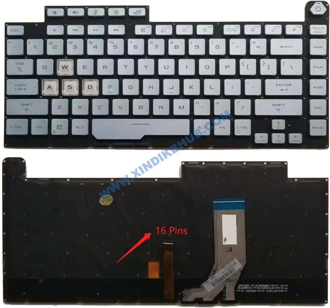 61lpB52mAWL._AC_SL1280_.jpg XINDIKBHUB US RGB Backlit Keyboard for ASUS ROG Strix G531 G531G G53GD G531GT G531GU G531GW G531GV G512 G512LV G512LU G512LI G512LW 8Pin - Image 1