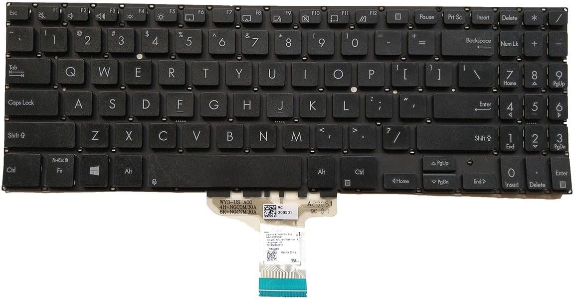 61mnh8ODliL._AC_SL1200_.jpg XINDIKBHUB US Laptop Replacement Keyboard for Asus Expertbook B1500C B1500 B1500CEA - Image 1