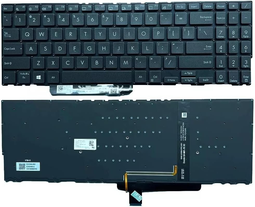 61n5WDI7QBL._AC_SL1024_.jpg XINDIKBHUB US Backlit Keyboard for Asus ZenBook Flip 15 UX564E UX564EH UX564EI UX564PH -Black - Image 1
