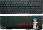 XINDIKBHUB US Red Backlit Keyboard for ASUS GL553V GL553VW FX553V FX553VD FX553VE GL753 GL753V/VD ZX553VD ZX53V FZ53V ZX73