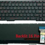 XINDIKBHUB US Red Backlit Keyboard for ASUS GL553V GL553VW FX553V FX553VD FX553VE GL753 GL753V/VD ZX553VD ZX53V FZ53V ZX73