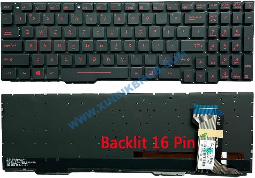 61o1nZ8acjL._AC_SL1024_.jpg XINDIKBHUB US Red Backlit Keyboard for ASUS GL553V GL553VW FX553V FX553VD FX553VE GL753 GL753V/VD ZX553VD ZX53V FZ53V ZX73 - Image 1