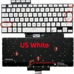 XINDIKBHUB US Backlit Laptop Replacement Keyboard for ASUS ROG 15 G15 GA503 A503Q GA503QR GA503QS GA503QM 16 G16 GU603 GU603HM 2021 Keyboard White Color