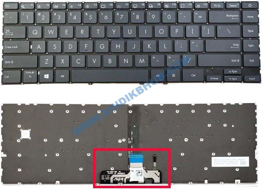 61v7mXARfCL._AC_SL1100_.jpg XINDIKBHUB US Backlit Laptop Replacement Keyboard for ASUS Zenbook 14 Q408 Q408U Q408UG Q407 Q407I Q407IQ - Image 1