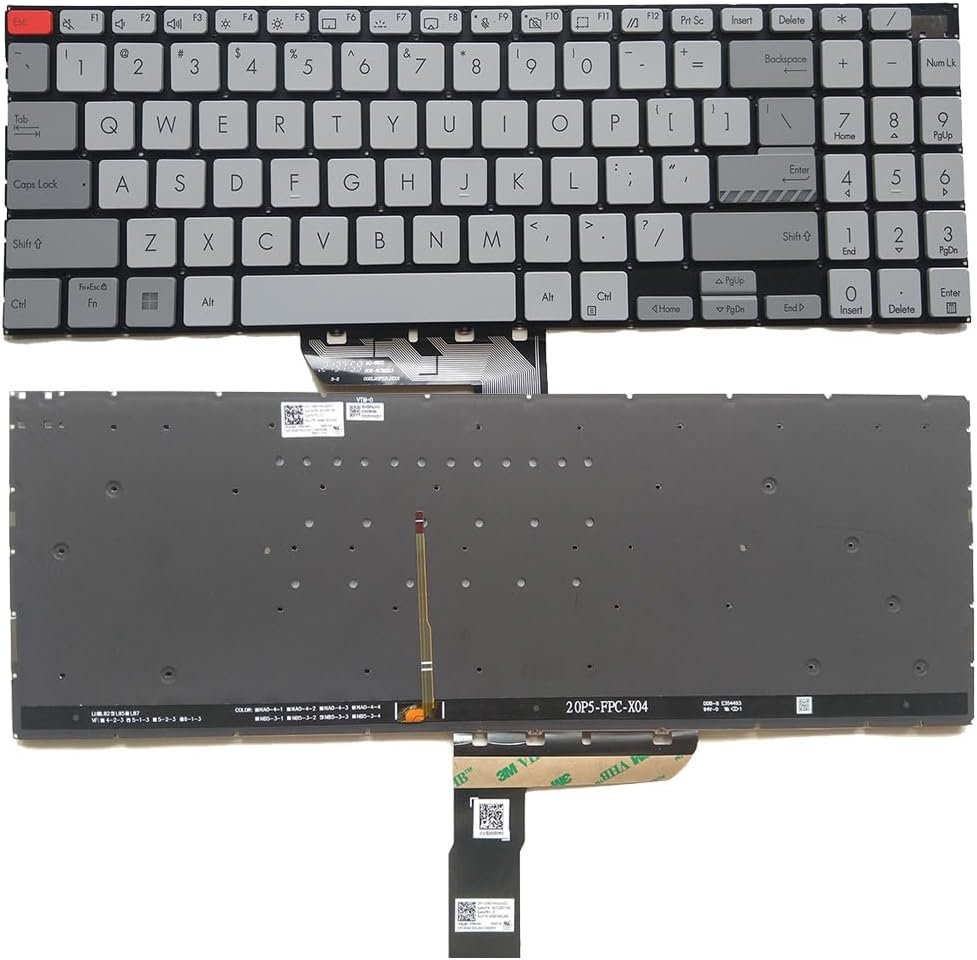 61vjqfPpfFL._AC_SL1000_.jpg XINDIKBHUB US Backlit Laptop Replacement Keyboard for Asus Vivobook pro 16x N7600xx M7600xx N7600xx M7600QE M7600QA N7600PC N7600QA N7600QE N7600QE N7600QC Series - Image 1