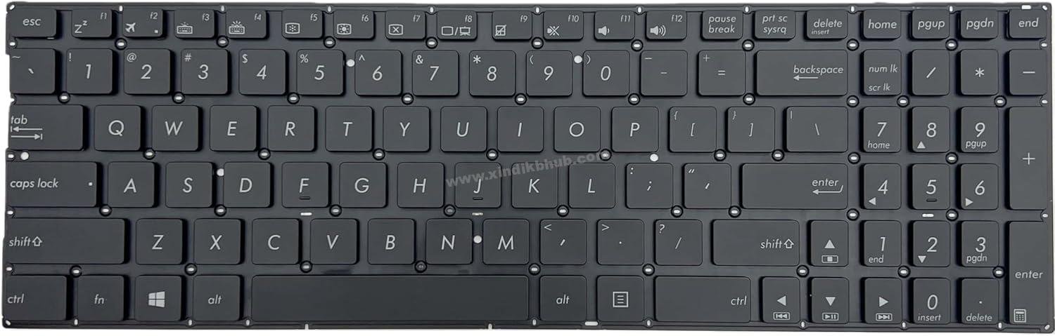 713alLVRqAL._AC_SL1500_.jpg XINDIKBHUB US Backlit Keyboard for ASUS Q552 Q552UB Q553UB Q524 Q524U Q534UX Q502 Q502LA Q503 Q503UA Q504 NSK-USWBU 9Z.N8SBU.W01 (with Backlit) - Image 1