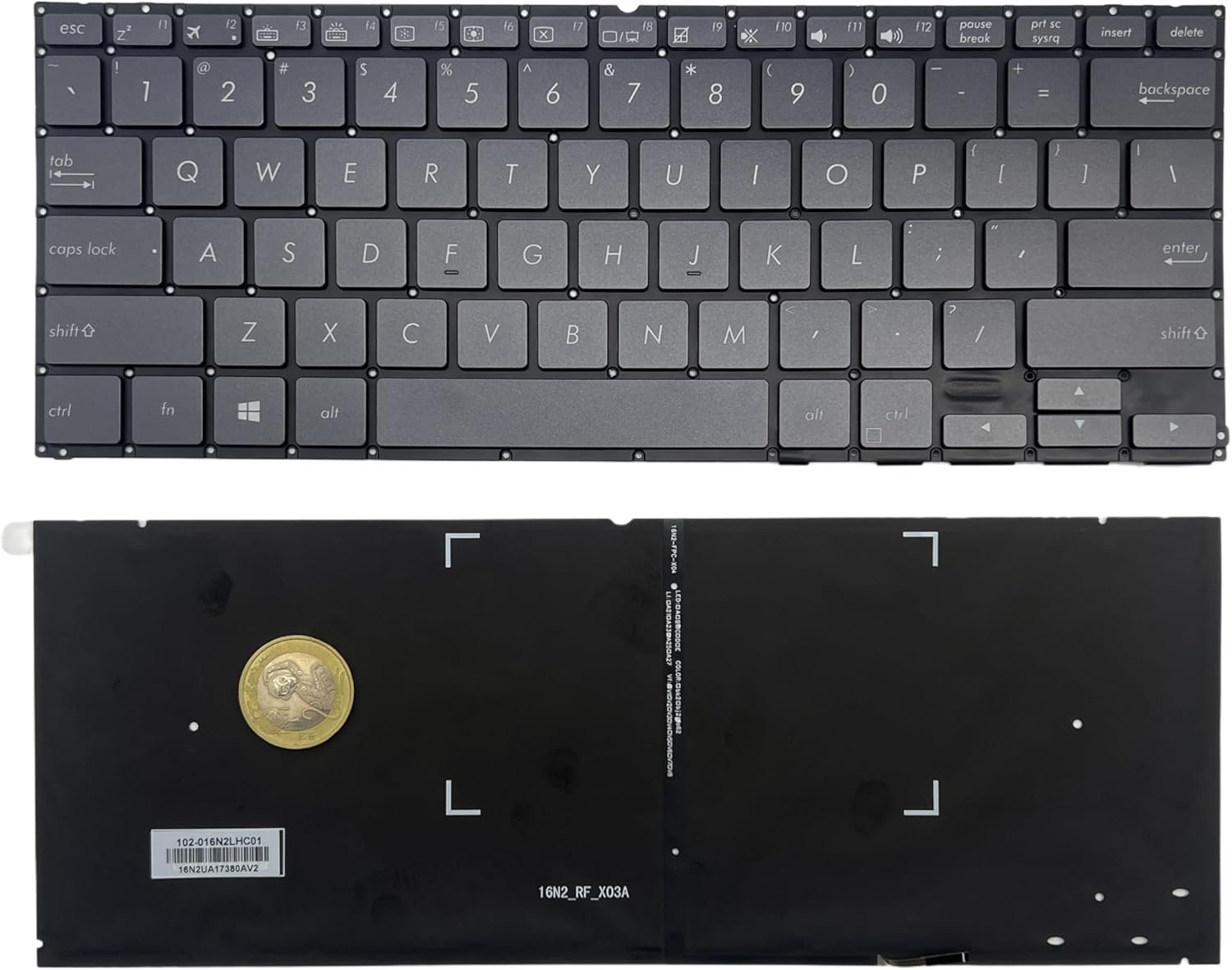 715fyyXAfQL._AC_SL1500_.jpg XINDIKBHU US Laptop Keyboard for Asus ZenBook UX370 UX370U UX370UA Q325U Q325UA UX370UAR -Black (with Backlight) - Image 1