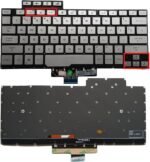 XINDIKBHUB US Keyboard Backlit Keyboard for ASUS ROG Zephyrus G14 GA401 GA401U GA401QC GA401QE GA401QH GA401QM GA401IHR 2021 Silver