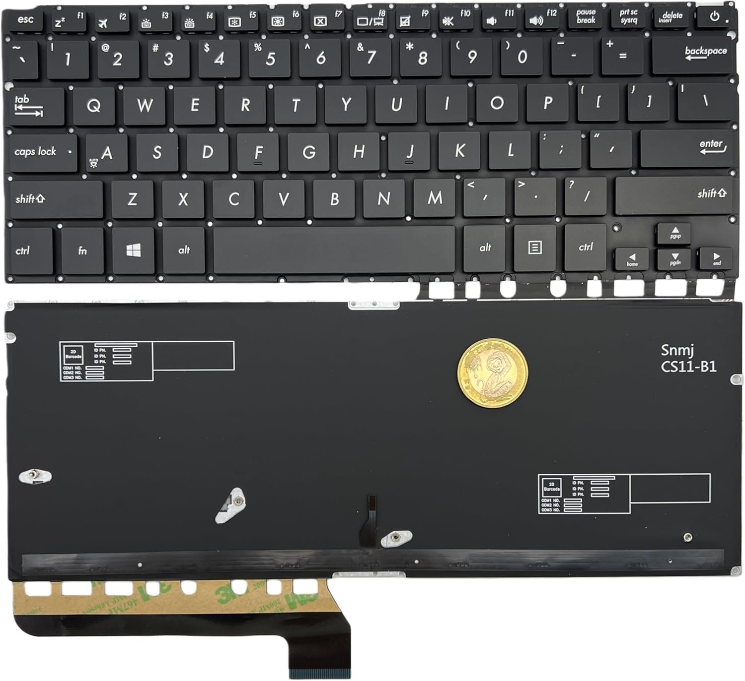 71IuGcK8fL._AC_SL1500_.jpg XINDIKBHUB US Backlit Laptop Replacement Keyboard for ASUS UX430 UX430U UX430UA UX430UQ UX430UN -with Backlight/Black - Image 1