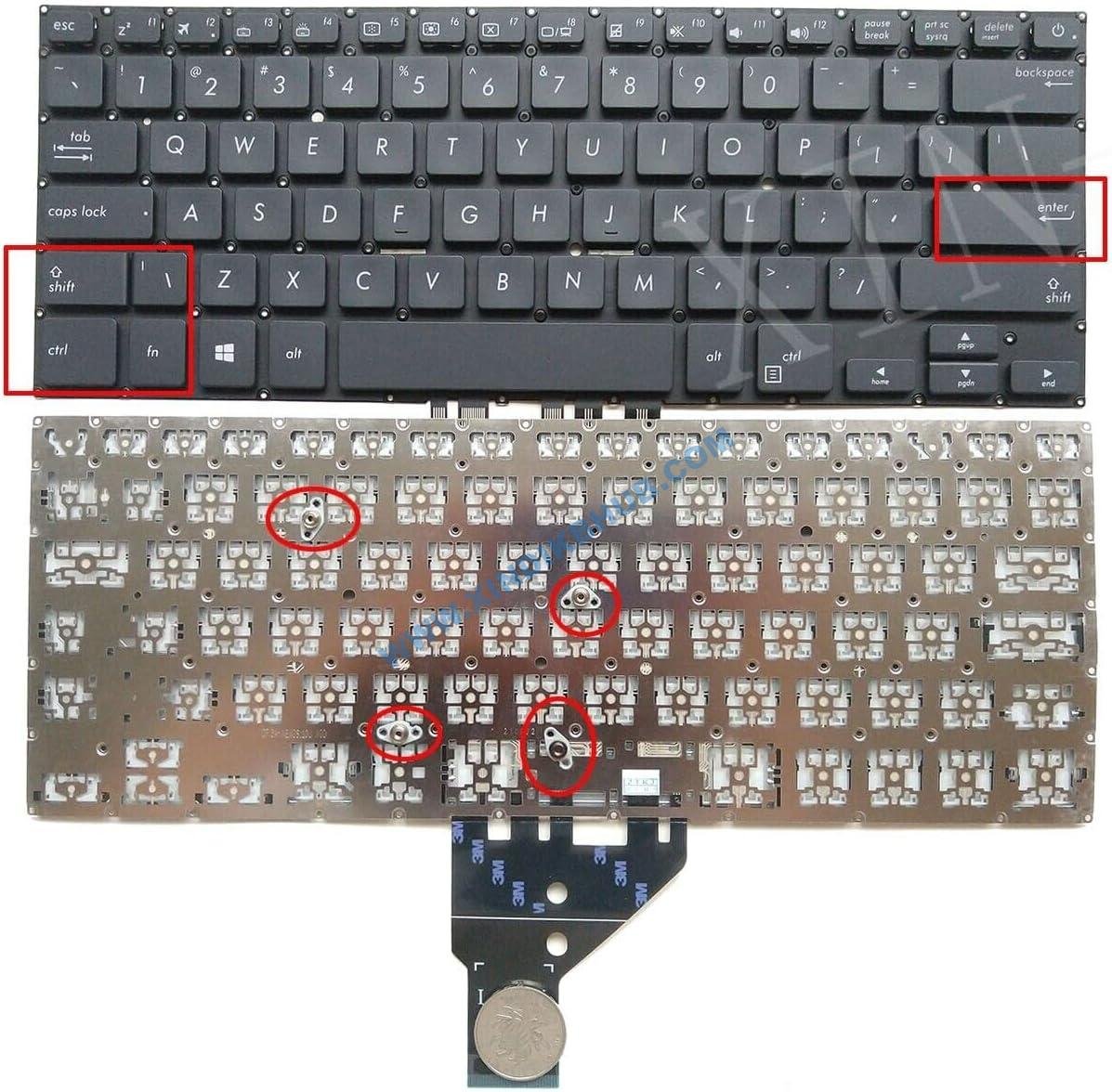 71J65ZJavFL._AC_SL1500_.jpg XINDIKBHUB US Laptop Replacement Keyboard for ASUS PRO P5440 P5440UF P5440UA PU404 Black US Without Backlit Laptop - Image 1