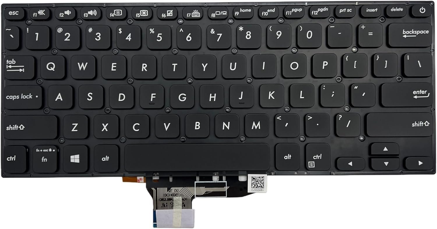 71l03IMrO5L._AC_SL1500_.jpg XINDIKBHUB US Laptop Replacement Keyboard for Asus VivoBook S430FA S430FN S430UA X430FA X430FN X430UA -Black (with Backlit) - Image 1