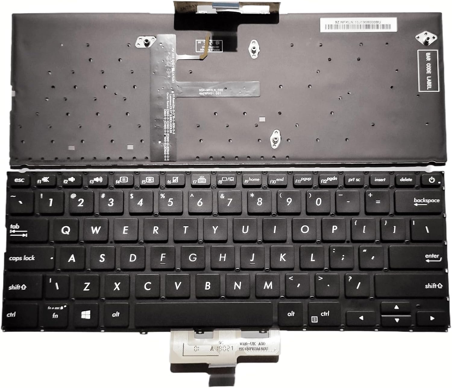 71mPBB6Y6ZL._AC_SL1500_.jpg XINDIKBHUB Replacement US Keyboard for Asus ZenBook 14 UX433 UX433F UX433FA UX433FC UX433FN UX433FL UX433FQ UX433FAC UX4300 UX4300F Backlight Layout -Black - Image 1