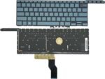 XINDIKBHUB Laptop Replacement US Keyboard for ASUS ZenBook Pro Duo 15 OLED UX582L UX582LR UX582Z UX582ZW Layout -Blue (with Backlight)