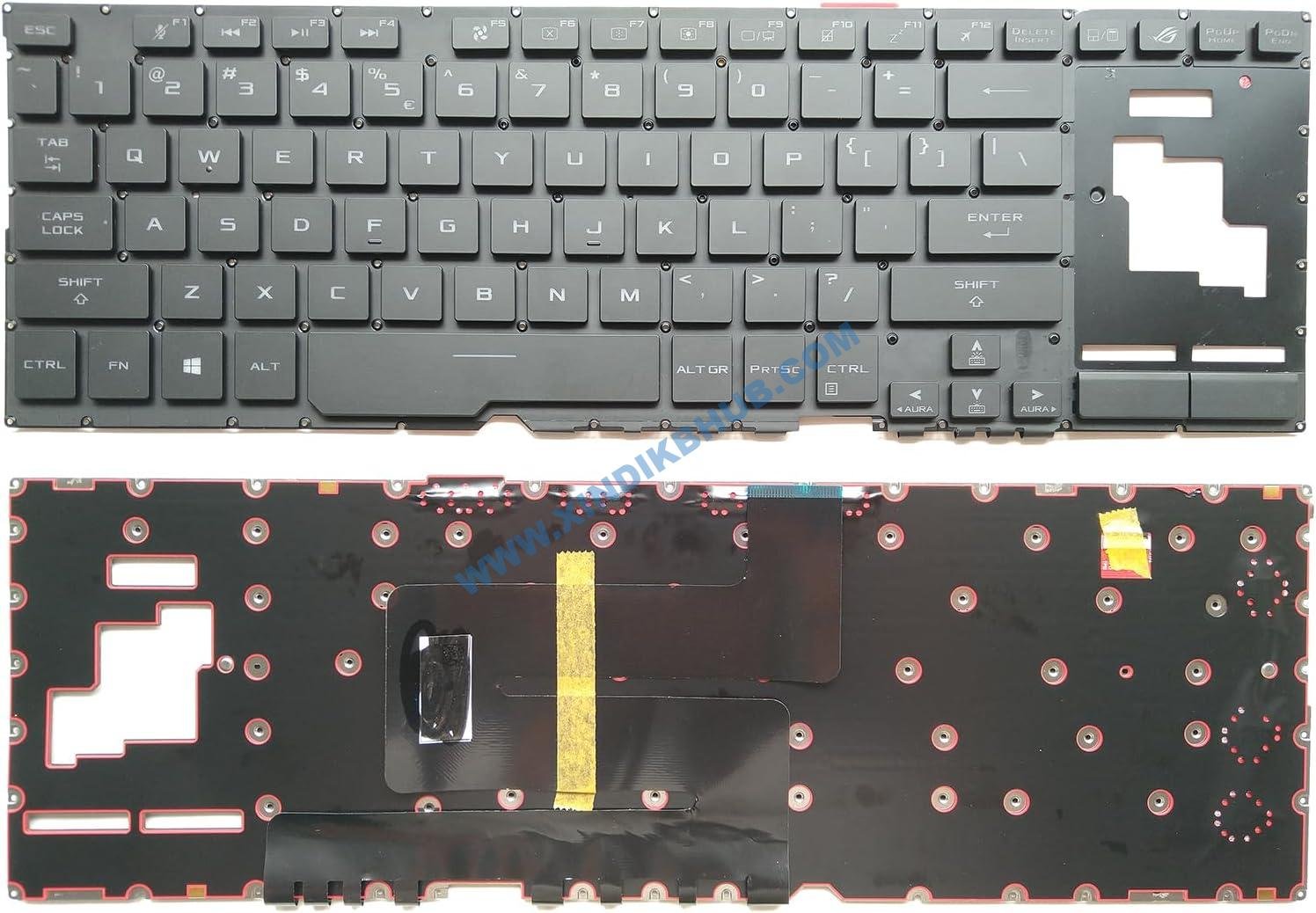 71sZ2WmP9IL._AC_SL1500_.jpg US RGB Colorful Backlit Laptop Replacement Keyboard for Asus ROG Zephyrus GX701 GX701G GX701GX GX701GV GX701GW - Image 1