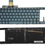 XINDIKBHUB New Laptop Replacement US Keyboard for Asus ZenBook Duo UX481 UX481FA UX481FL Layout -Blue (with Backlight)