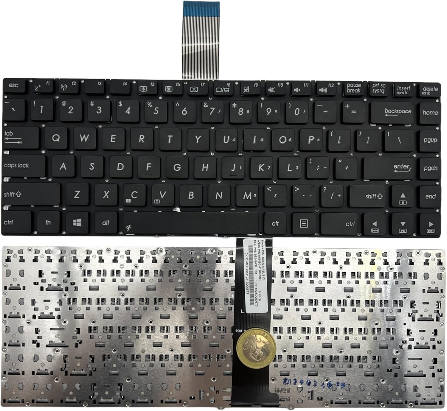 811pzCu7HhL._AC_SL1500_.jpg XINDIKBHUB Laptop Replacement US Keyboard for ASUS U46 U46E U46S U46SV U46SM U32v U32vj U32vm Layout -Black/No Frame (No Backlight) - Image 1