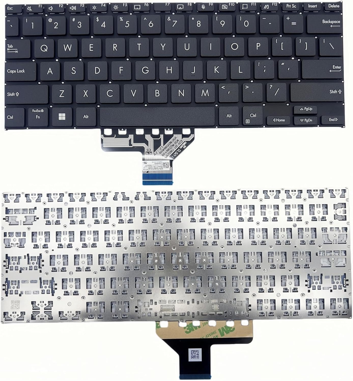 812qt7MyFQL._AC_SL1500_.jpg XINDIKBHUB US Notebook Replacement Keyboard for ASUS Vivobook Go 14 TP1400 TP1401 TP1400KA TP1401KA TP1400KA-0071/bz056/bz057/hd421 Laptop US Layout -No Backlit (Black) - Image 1
