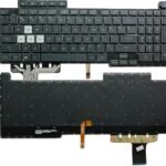 XINDIKBHUB US Colorful RGB Backlit Keyboard for ASUS ROG Stirx G17 G733Q G733QR G733QS G713 G713Q G713QE G713QR Laptop V202926BS1 0KNR0-681FUS0