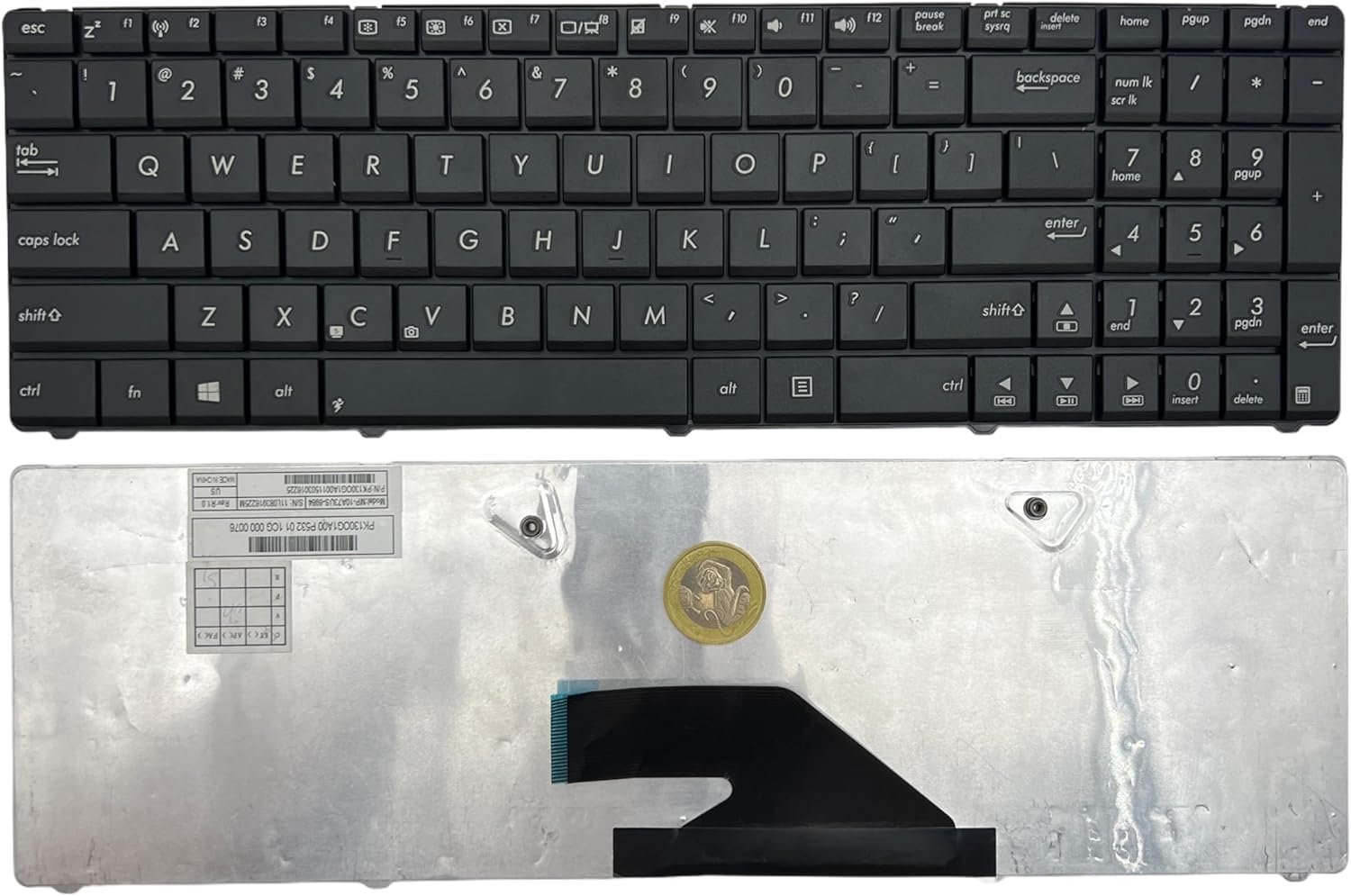 81v7UXWMkCL._AC_SL1500_.jpg XINDIKBHUB Laptop Replacement US Keyboard for Asus A75D A75DE K75D K75DE R700DE Layout -Black (No Backlight) - Image 1