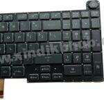 XINDIKBHUB US Colorful RGB Backlit Keyboard for ASUS ROG Stirx G17 G733Q G733QR G733QS G713 G713Q G713QE G713QR Laptop V202926BS1 0KNR0-681FUS0 - Image 4