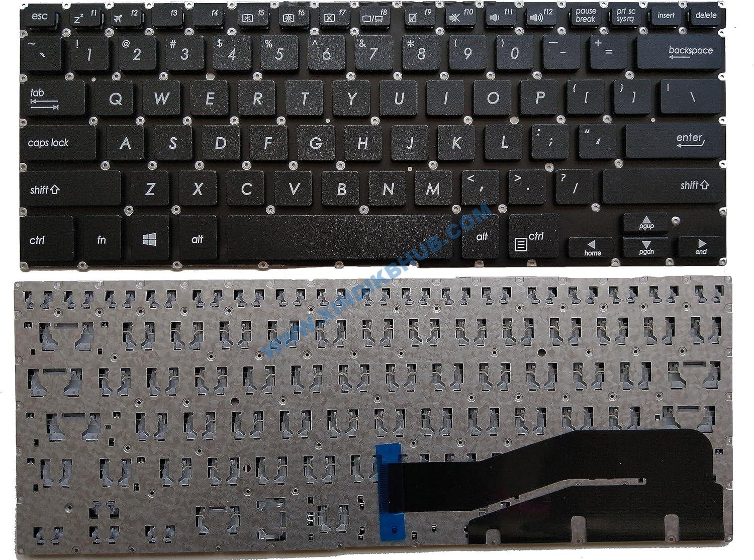 91bZj44sHJL._AC_SL1500_.jpg XINDIKBHUB Laptop Replacement US Non-Backlit Keyboard for ASUS VivoBook Flip 14 TP410 TP410U TP410UA TP410UF TP410UR TP401 TP401CA TP461 - Image 1