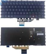 US Layout Backlit Laptop for HP OmniBook X Flip 16-AS0033DX 16-AS0043DX 16-AS0047NR 16-AS0013DX Replacement Keyboard (Grey)