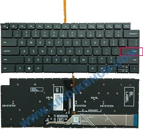 61paK211LCL._AC_SX466_.jpg US Layout Laptop for Dell Vostro 13 5320 P156G P156G001 Replacement Keyboard (Black with Backlit) - Image 1