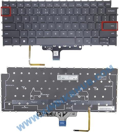 71ksvaEnnOL._AC_SX466_.jpg US with Backlit Keyboard for Dell Precision 5680 5690 P123F 5470 5480 5490 P154G Notebook US Layout Replace Keyboard - Image 1