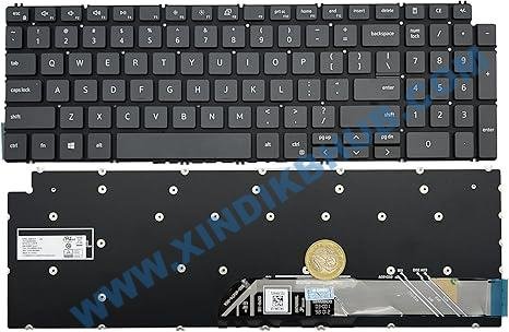 71oNrpbhxDL._AC_SX466_.jpg US Laptop Replacement Keyboard for Dell Inspiron 3500 3501 5501 5502 5584 5590 5591 5593 5598 7500 7501 7590 7591 7790 Black/No Backlight - Image 1