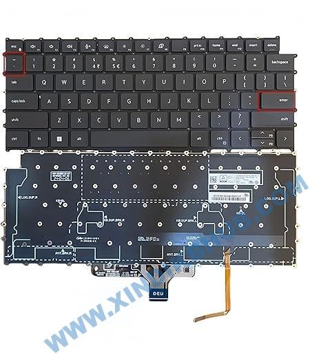 81Egzz5DQ7L._AC_SX466_.jpg XINDIKBHU US Laptop Keyboard for Dell Precision 14 5470 5680 5690 M5470 M5680 Latitude 7330 9Z.NKMBC.A1A Backlit 2022 Year Newly Replaced Keyboard -Black (with Backlight) - Image 1