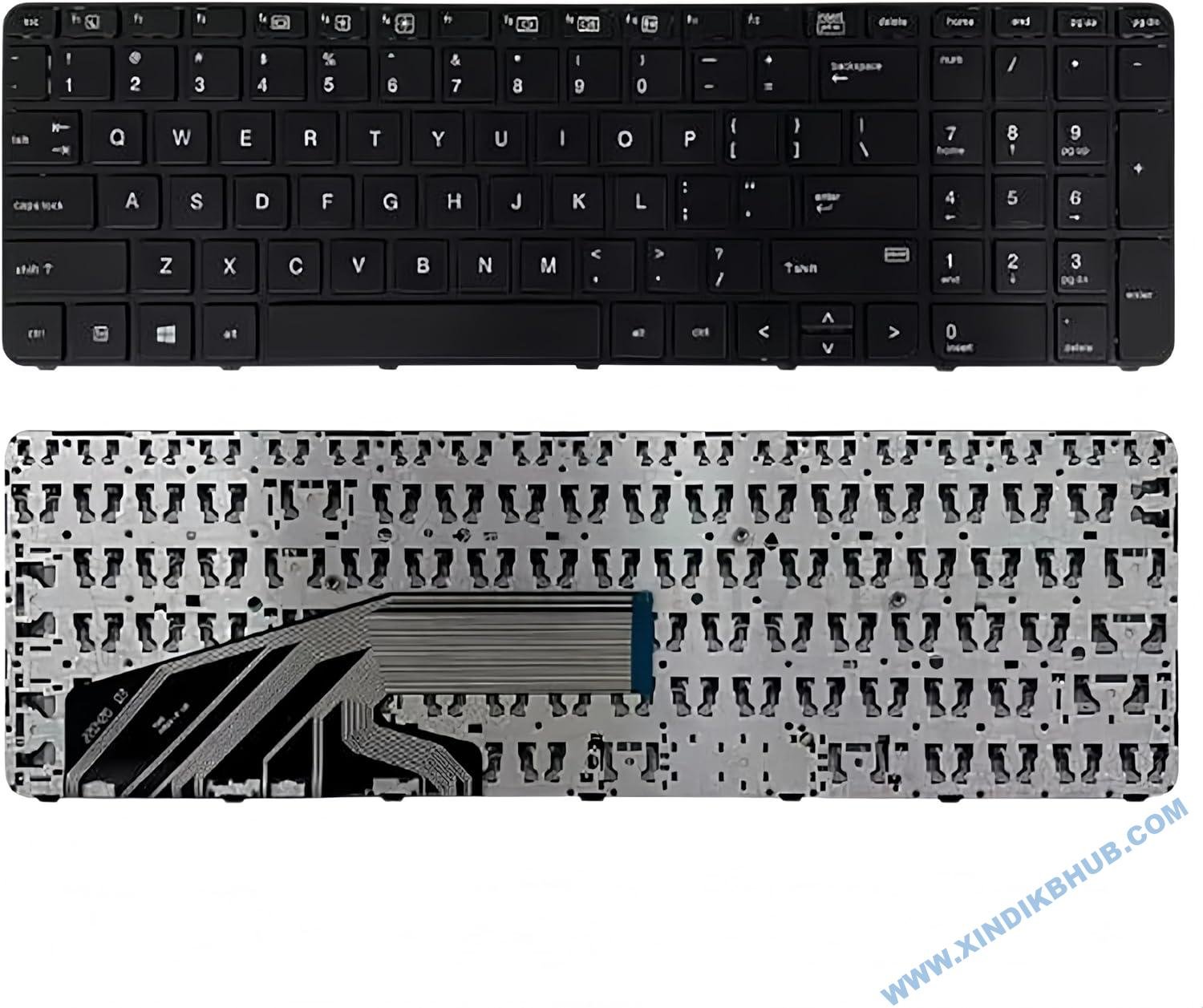 81JamGn6wrL._AC_SL1500_.jpg US Notebook Replacement Keyboard for HP PROBOOK 450 G3 450 G4 455 G3 455 G4 470 G3 470 G4 with Black Frame Laptop US Layout -No Pointer (No Backlight) - Image 1