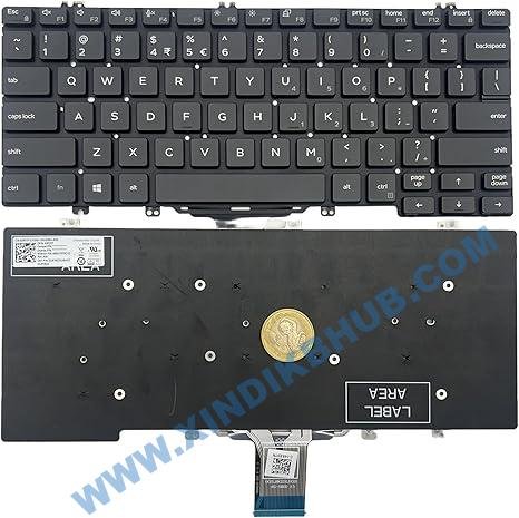 81TczagOzL._AC_SX466_.jpg US Layout Laptop Keyboard for DELL Latitude E7300 E5300 5300 7300 -No Backlight/Black - Image 1