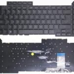 US Per-Key RGB Backlit Keyboard for ASUS ROG Strix Scar 15 (2022) G533ZS G533ZW G533ZM G533ZX Laptop Keyboard -Black
