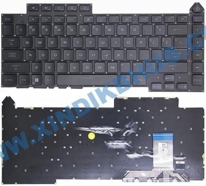 51COEgbJToL._AC_SX425_.jpg US Per-Key RGB Backlit Keyboard for ASUS ROG Strix Scar 15 (2022) G533ZS G533ZW G533ZM G533ZX Laptop Keyboard -Black - Image 1