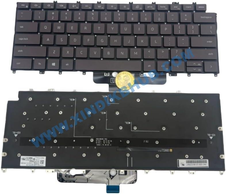 51MZY20eHFL._AC_SL1332_.jpg US Backlit Keyboard for Dell XPS 13 9315 13-9315 01RTVF (Not for XPS 13-9315 2 in 1) Brown - Image 1