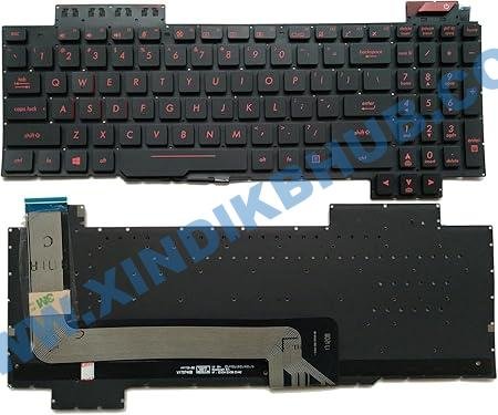 612WtkhJGLL._AC_SX450_.jpg US Layout Backlit Laptop for ASUS FX503 FX503V/VM FX503VD FX63 FX63V FX63VD FX63VM FZ63 FZ63V ZX63V ZX63VE GL503 GL503V/VS Replacement Keyboard Scarlet Letter -with Red Backlight - Image 1