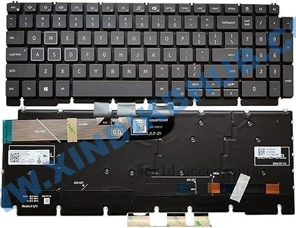 6147g1q9jLL._AC_SX425_.jpg US RGB Backlit Laptop Keyboard for Dell G15 Ryzen Edition G15 5510 5511 5515 5520 English Black - Image 1