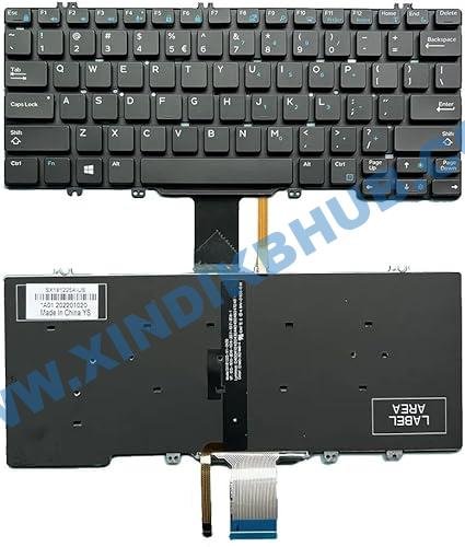 61JS6BfA3hL._AC_SX425_.jpg US Backlit Laptop Replacement Keyboard for Dell Latitude 7380 7389 2 in1,7390 7390 2 in1, 5290 5280 5290 7280 7290 E5280 E5289 E7390 5290 - Image 1