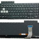 US Laptop Replacement Keyboard 4-Zone RGB Backlight for ASUS ROG Strix G G712LU G712LV G712LV-BS71 G712LU-H7114T -Black (16PIN)