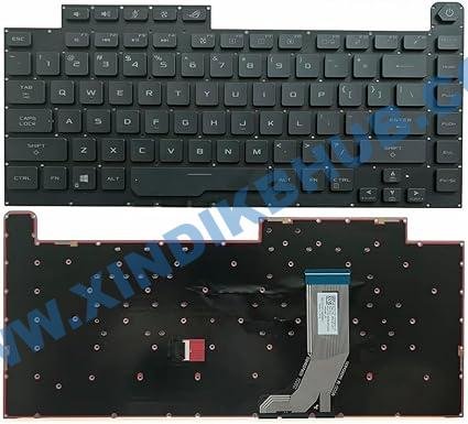 61NSdcC-NnL._AC_SX425_.jpg US Per-Key RGB Backlit Keyboard for Asus ROG Strix G531GW G531GW-DB76 Laptop Replacement Keyboard -Black - Image 1